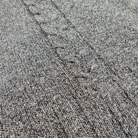 Mirror Room Gray Metallic Sweater Long S - Picture 3 of 6